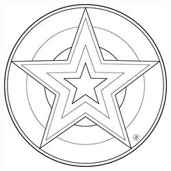 Disegno da colorare: Mandala di Stelle (Mandala) #117956 - Pagine da Colorare Stampabili Gratuite