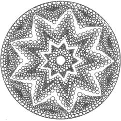 Disegno da colorare: Mandala di Stelle (Mandala) #117957 - Pagine da Colorare Stampabili Gratuite