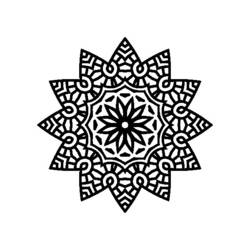 Disegno da colorare: Mandala di Stelle (Mandala) #117960 - Pagine da Colorare Stampabili Gratuite