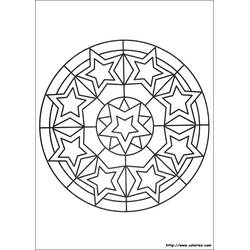 Disegno da colorare: Mandala di Stelle (Mandala) #117964 - Pagine da Colorare Stampabili Gratuite