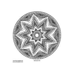 Disegno da colorare: Mandala di Stelle (Mandala) #117969 - Pagine da Colorare Stampabili Gratuite