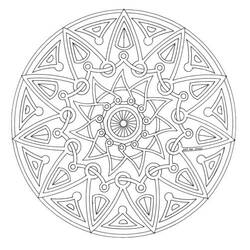 Disegno da colorare: Mandala di Stelle (Mandala) #117974 - Pagine da Colorare Stampabili Gratuite