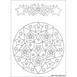 Disegno da colorare: Mandala di Stelle (Mandala) #117978 - Pagine da Colorare Stampabili Gratuite