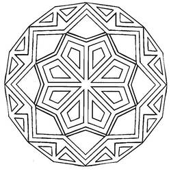 Disegno da colorare: Mandala di Stelle (Mandala) #118001 - Pagine da Colorare Stampabili Gratuite