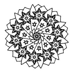 Disegno da colorare: Mandala di Stelle (Mandala) #118025 - Pagine da Colorare Stampabili Gratuite