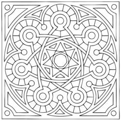 Disegno da colorare: Mandala di Stelle (Mandala) #118035 - Pagine da Colorare Stampabili Gratuite