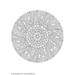 Disegno da colorare: Mandala di Stelle (Mandala) #118037 - Pagine da Colorare Stampabili Gratuite