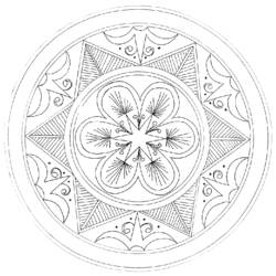 Disegno da colorare: Mandala di Stelle (Mandala) #118190 - Pagine da Colorare Stampabili Gratuite