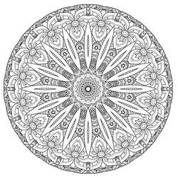 Disegno da colorare: Mandala Difficili (Mandala) #209903 - Pagine da Colorare Stampabili Gratuite