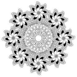 Disegno da colorare: Mandala Difficili (Mandala) #209913 - Pagine da Colorare Stampabili Gratuite
