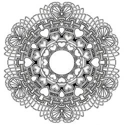 Disegno da colorare: Mandala Difficili (Mandala) #209916 - Pagine da Colorare Stampabili Gratuite