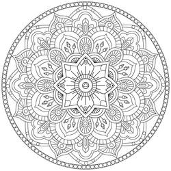 Disegno da colorare: Mandala Difficili (Mandala) #209930 - Pagine da Colorare Stampabili Gratuite