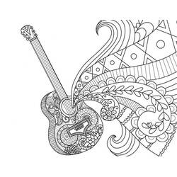 Disegno da colorare: Chitarra (Musica) #173187 - Pagine da Colorare Stampabili Gratuite