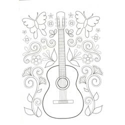 Disegno da colorare: Chitarra (Musica) #173188 - Pagine da Colorare Stampabili Gratuite