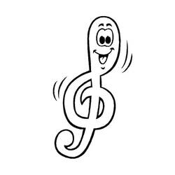 Disegno da colorare: Note Musicali (Musica) #176885 - Pagine da Colorare Stampabili Gratuite