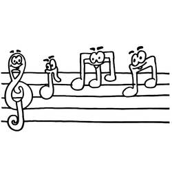 Disegno da colorare: Note Musicali (Musica) #218753 - Pagine da Colorare Stampabili Gratuite