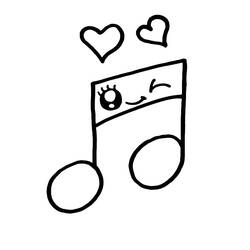Disegno da colorare: Note Musicali (Musica) #218766 - Pagine da Colorare Stampabili Gratuite