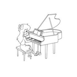 Disegno da colorare: Pianoforte (Musica) #173499 - Pagine da Colorare Stampabili Gratuite