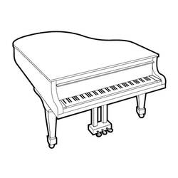 Disegno da colorare: Pianoforte (Musica) #173530 - Pagine da Colorare Stampabili Gratuite