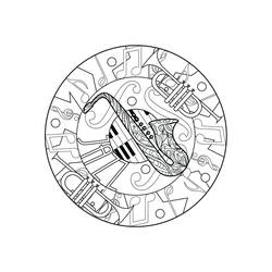 Disegno da colorare: Sassofono (Musica) #173358 - Pagine da Colorare Stampabili Gratuite