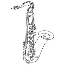 Disegno da colorare: Sassofono (Musica) #173359 - Pagine da Colorare Stampabili Gratuite