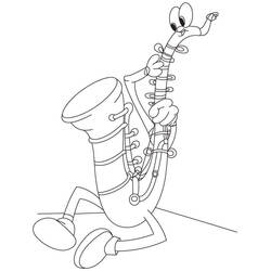 Disegno da colorare: Sassofono (Musica) #173375 - Pagine da Colorare Stampabili Gratuite
