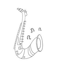 Disegno da colorare: Sassofono (Musica) #173378 - Pagine da Colorare Stampabili Gratuite