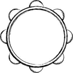 Disegno da colorare: Tamburello (Musica) #176916 - Pagine da Colorare Stampabili Gratuite