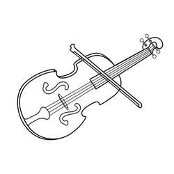 Disegno da colorare: Violino (Musica) #176934 - Pagine da Colorare Stampabili Gratuite