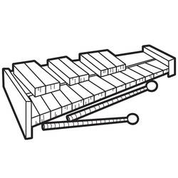 Disegno da colorare: Xilofono (Musica) #200976 - Pagine da Colorare Stampabili Gratuite