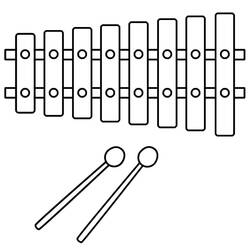 Disegno da colorare: Xilofono (Musica) #200985 - Pagine da Colorare Stampabili Gratuite