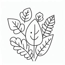 Disegno da colorare: Foglia (Natura e Stagioni) #191814 - Pagine da Colorare Stampabili Gratuite