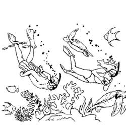 Disegno da colorare: Fondale Marino (Natura e Stagioni) #160125 - Pagine da Colorare Stampabili Gratuite