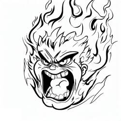 Disegno da colorare: Fuoco (Natura e Stagioni) #188315 - Pagine da Colorare Stampabili Gratuite