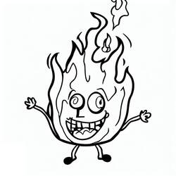 Disegno da colorare: Fuoco (Natura e Stagioni) #188321 - Pagine da Colorare Stampabili Gratuite