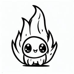 Disegno da colorare: Fuoco (Natura e Stagioni) #188325 - Pagine da Colorare Stampabili Gratuite