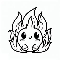 Disegno da colorare: Fuoco (Natura e Stagioni) #188328 - Pagine da Colorare Stampabili Gratuite