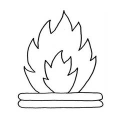 Disegno da colorare: Fuoco (Natura e Stagioni) #188335 - Pagine da Colorare Stampabili Gratuite