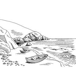 Disegno da colorare: Mare (Natura e Stagioni) #193475 - Pagine da Colorare Stampabili Gratuite