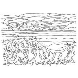 Disegno da colorare: Mare (Natura e Stagioni) #193499 - Pagine da Colorare Stampabili Gratuite