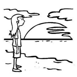 Disegno da colorare: Tramonto (Natura e Stagioni) #216003 - Pagine da Colorare Stampabili Gratuite