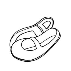 Disegno da colorare: Scarpa (Oggetti) #211589 - Pagine da Colorare Stampabili Gratuite