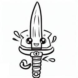 Disegno da colorare: Spada (Oggetti) #187176 - Pagine da Colorare Stampabili Gratuite