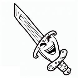 Disegno da colorare: Spada (Oggetti) #187178 - Pagine da Colorare Stampabili Gratuite