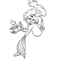 Disegno da colorare: Ariel (Personaggi dei Cartoni Animati) #178416 - Pagine da Colorare Stampabili Gratuite