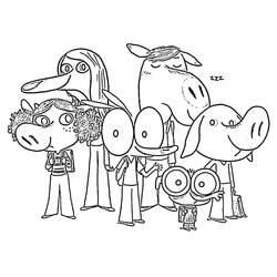 Disegno da colorare: Ariol (Personaggi dei Cartoni Animati) #183537 - Pagine da Colorare Stampabili Gratuite