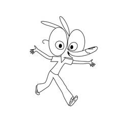 Disegno da colorare: Ariol (Personaggi dei Cartoni Animati) #183539 - Pagine da Colorare Stampabili Gratuite