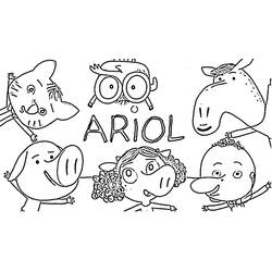 Disegno da colorare: Ariol (Personaggi dei Cartoni Animati) #183541 - Pagine da Colorare Stampabili Gratuite