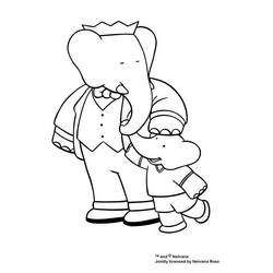 Disegno da colorare: Babar (Personaggi dei Cartoni Animati) #27868 - Pagine da Colorare Stampabili Gratuite