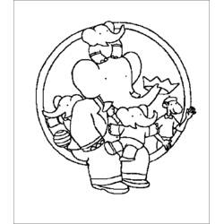 Disegno da colorare: Babar (Personaggi dei Cartoni Animati) #28111 - Pagine da Colorare Stampabili Gratuite